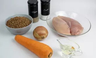 Ингредиенты для рецепта: Гречка по-купечески с курицой