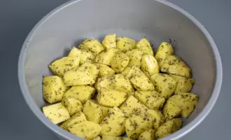 картофель с филе бедра индейки