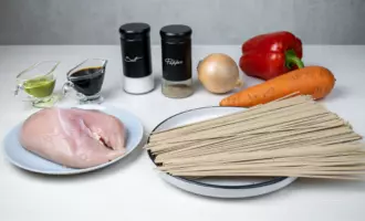 как приготовить гречневую лапшу с курицей