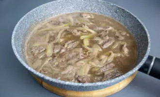 говядина в горчичном соусе
