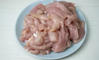 удон с гречневой лапшой и курицей